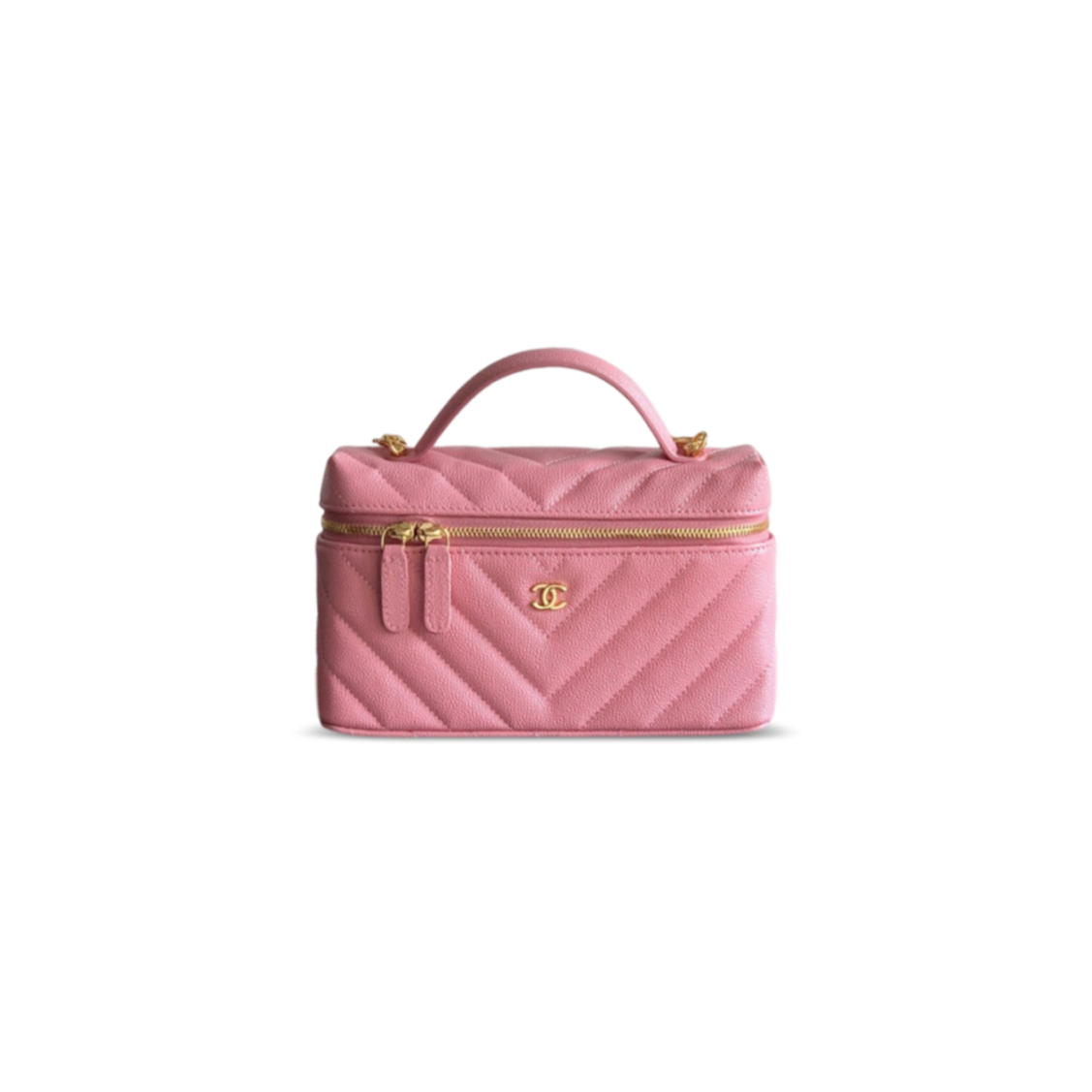 CHANEL VANITY WITH CHAIN GRAINED CALFSKIN AP5212 (19.5*17*5cm)